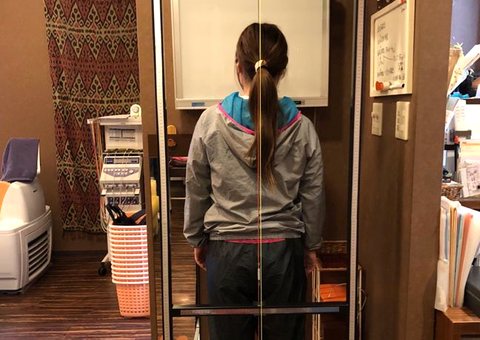 立位姿勢分析器での検査